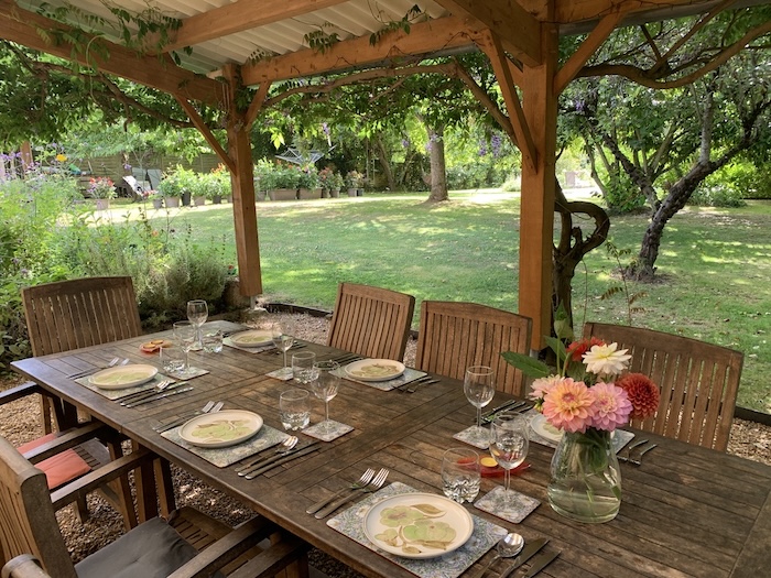 Preau set for dinner